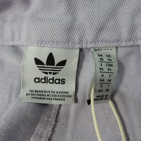 Adidas Originals Premium XXL Baggy Cargo PANTS Sz 14 Gray Purple Print NEW $190 - Picture 14 of 15